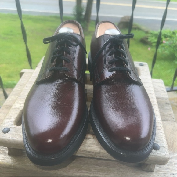 Rare Vintage Hanover Sz 10E/C Scotch Grain Plain Toe Calfskin Blucher Brown - Picture 3 of 11